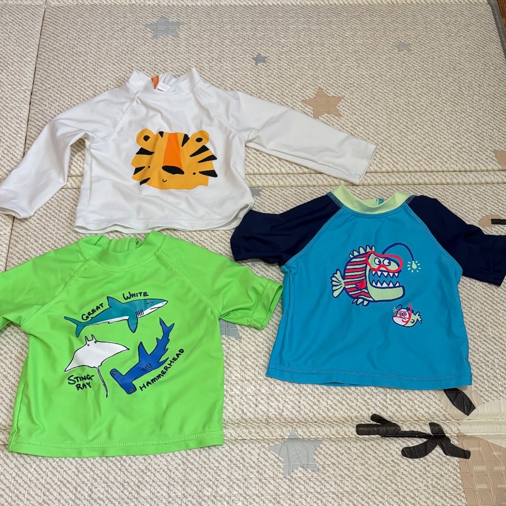 (3 for $15) Joe Fresh Infant Swim Rashguards (6-12m)